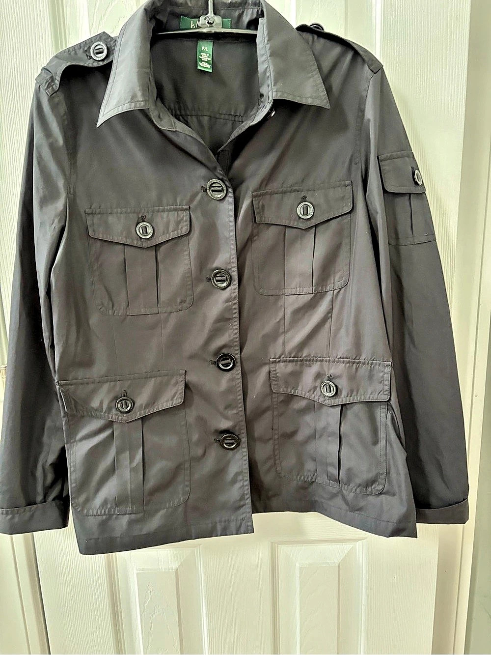 Lauren Ralph Lauren Utility Jacket Black Petite Large